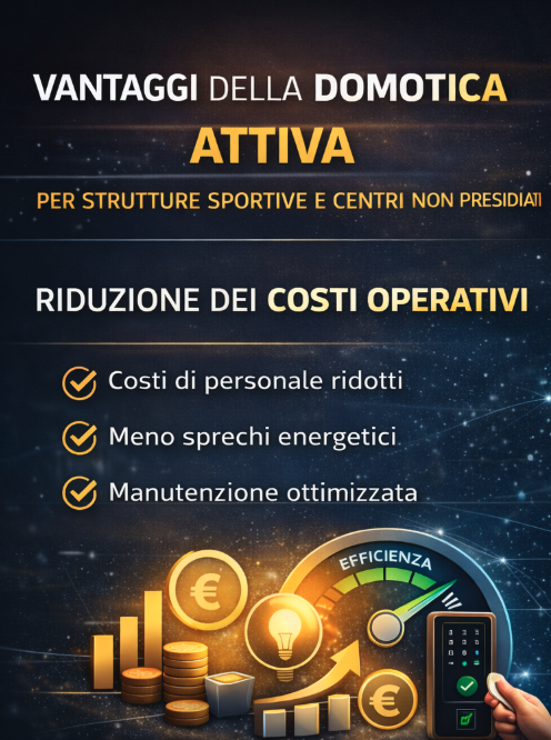 Cos’è la domotica attiva per strutture sportive e centri non presidiati